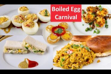 5 Easy Boiled Egg Recipes | Breakfast Egg Recipes | Indian Style | Su's Food Corner English