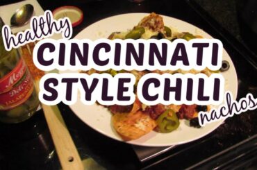 CINCINNATI STYLE CHILI // healthy nachos recipe