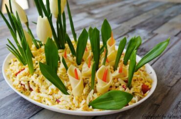 Салат "Подснежник" вкусный весенний салат | Spring salad recipe