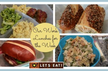 Our Work Lunches for the week | Easy Lunch Ideas