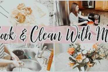 COOK AND CLEAN WITH ME 2020 | EASY SHRIMP ALFREDO | EASY DINNER IDEA | WHAT'S FOR DINNER?