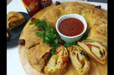 Pizza Ring | Pizza Kranz |Best Party Snack Idea | With English Subtitles