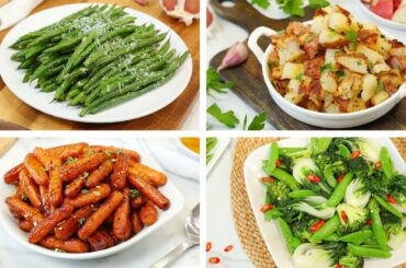 4 Healthy Side Dishes | Easy + Delicious Weeknight Dinner Recipes