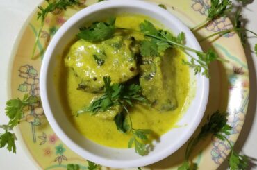 How to make kadhi gole | Low calorie snacks recipes | Healthy veggie dinner ideas | curry vegetarian