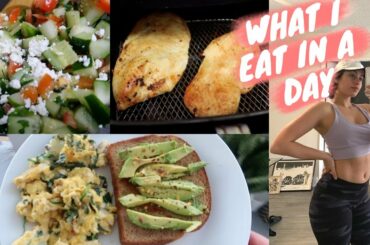 WHAT I EAT IN A DAY TO LOSE WEIGHT (easy + healthy meals)