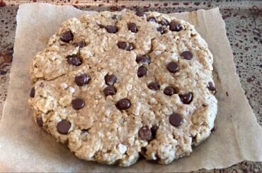 Giant Vegan Chocolate Chip Oatmeal Cookie - For One!