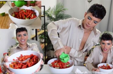 COOKING WITH GABRIEL: Spicy Snack & Super Chatty Mukbang