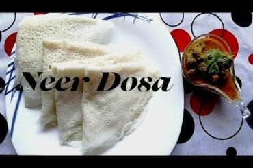 NEER DOSA| HEALTHY BREAKFAST | Quick & easy RECIPE |HABIBIS' HUB