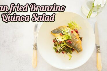 Pan Fried Fish with Quinoa Salad l Healthy recipe [생선구이와 퀴노아 샐러드]
