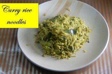Curry rice noodles -Healthy breakfast recipe/'food for healthy living'