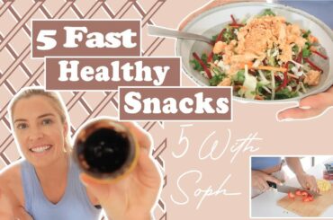 5 FAST HEALTHY SNACKS | Quick, easy + includes all calories + macros ❤️