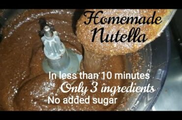 Homemade Nutella Recipe | How to make nutella at home | Healthy Quick and Easy Recipes
