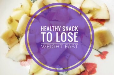 Healthy snack idea to end your munchies and lose weight fast - Apple banana salad