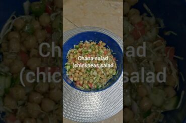 Chana salad(chickpeas salad) healthy diet meal