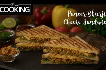 Paneer Bhurji Cheese sandwich | Lunch Box Recipes