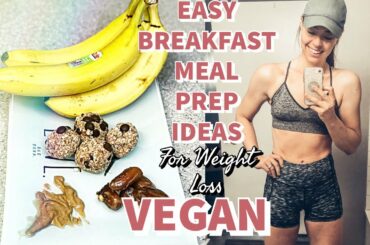 BREAKFAST MEAL PREP IDEAS! Banana Berry Protein Bites, Apple Pie Muffins & Apple Pie Burritos! VEGAN