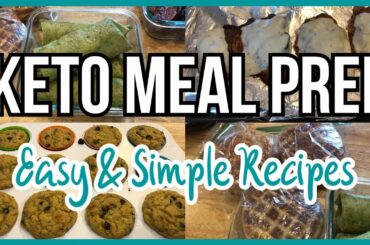 Simple Keto Meal Prep | Zucchini muffins, Breakfast burritos, Copycat McGriddle sandwiches
