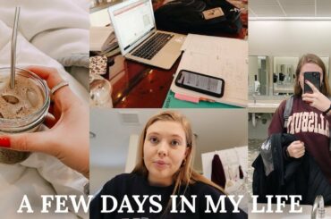VLOG: lots of homework, healthy breakfast ideas, facial, + more