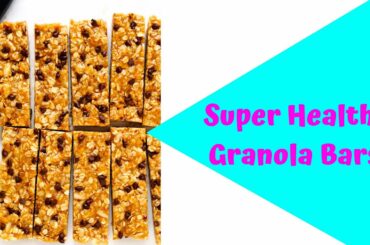 Healthy Granola Bars. Easy Recipe.