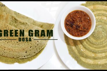 Cherupayar Dosa || Green Gram Dosa || ചെറുപയർ ദോശ || Pesarattu Dosa || Healthy Breakfast || EP #121