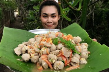 Cooking Beef Meatballs​ salad recipe - ยำลูกชิ้น น้ำยำรสเด็ด