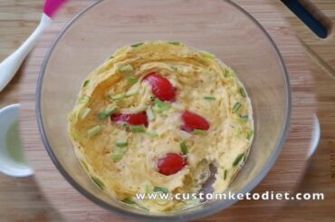 Keto Microwave Scrambled Egg & Cheese Recipe - Healthy Food For Family