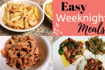 EASY WEEKNIGHT MEALS | Quick Dinner Recipe Ideas