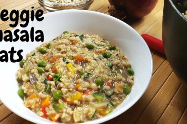 Vegetable masala Oats recipe | वेजीटेबल मसाला ओट्स रेसिपी | Oatmeal |  Healthy breakfast recipe