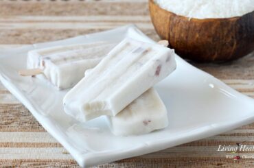 Healthy Coconut Popsicles Recipe (low-carb, paleo, dairy-free, egg-free)