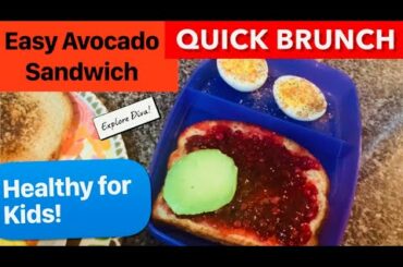 Easy Avocado Peanut Butter Sandwich | Explore Diva | Tamil