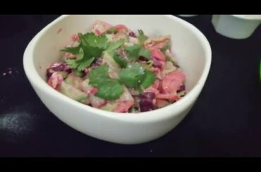 Salad With Blue Cheese Dressing | Healthy & Tasty | Easy | Food Kush