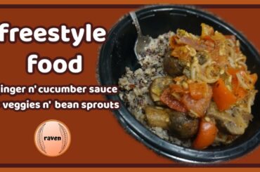 Meal Idea #1 For a Healthy Gut | ginger + cucumber sauce | freestyle food