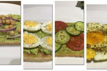 Avocado Breakfast Toast - 4 Healthy Toast Ideas For weight lose By NOKHAIZ Creations