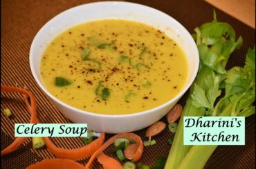 #22| Delicious Celery Soup| செலெரி சூப் | With Subtitles|Low Calorie Diet | Weight Loss & Detox Diet