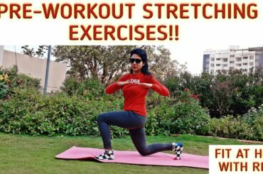 WEIGHTLOSS AT HOME SERIES-1 |STRETCHING EXERCISES |WARM UP ROUTINE|FIT AT HOME WITH REVU