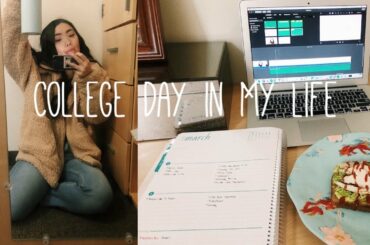 A Chill College Day In My Life| Healthy Meals, Classes, and Prepping for Midterms