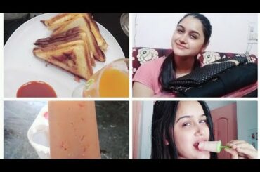 💁होली पे मम्मी ने क्या दिया🛍??/Easy healthy🍞 breakfast/Homemade kulfi🍨 recepie/!!!