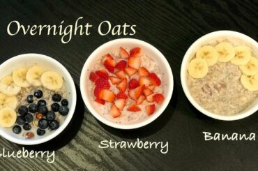 Overnight Oats | Healthy Breakfast Recipe | Overnight oats for weightloss | Oatmeal with yoghurt