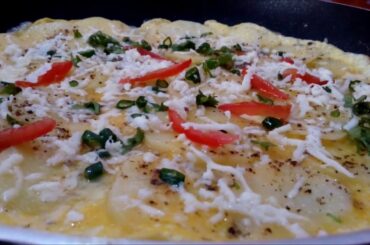 Cheesy Egg and Potato Recipe-tasty,cheesy breakfast.