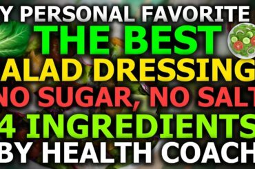 MUST TRY Easy BEST Salad Dressing Recipe! 4 Ingredients, No Salt/Sugar, Nutrient-Dense, Healthy Fats