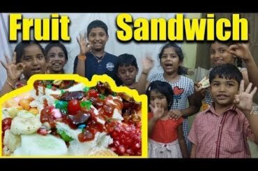 Fruit Sandwich Recipe ll Healthy Fruit Sandwich ll Children's Special ll Food Wala