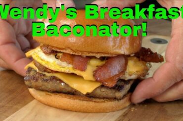 Wendy's Breakfast Baconator Recipe! | Blackstone Griddle | Burger or Sandwich?