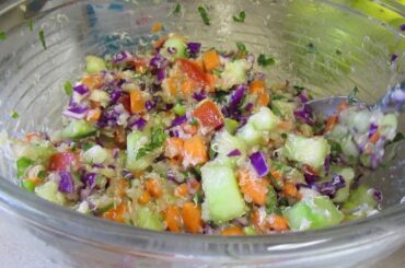 Healthy Spring Quinoa Salad! Yum!