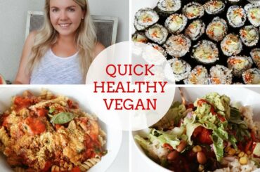 HEALTHY DINNER RECIPES FOR BUSY PEOPLE | VEGAN