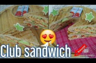 Quick and easy club sandwiches//healthy and energetic for all//recipe in Urdu and Hindi