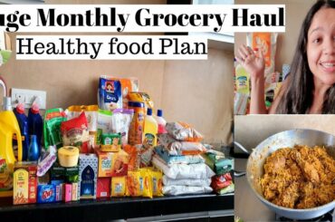 Indian Monthly Grocery Shopping & Haul-Healthy Food Stuff || Indian Style Chicken Fried Rice