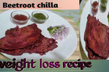Healthy beetroot chilla/ beetroot oats cheela recipe/how to make beetroot chilla