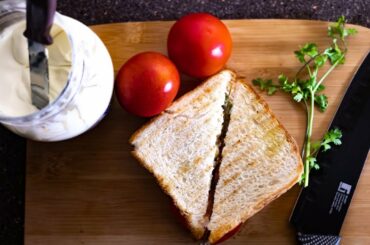 Grilled Paneer and Vegetable Sandwich for Breakfast | Tiffin recipe Hindi Recipe