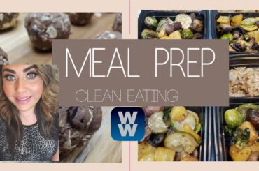 WEEKLY MYWW MEAL PREP (Clean Eating!) BLUEBERRY BFAST QUINOA BOWL | ALMOND JOY BALLS & MORE!!