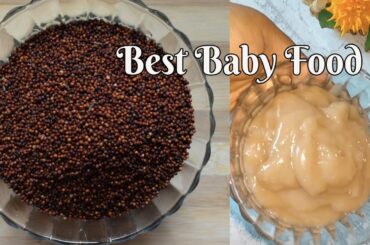 Ragi Porridge for Babies with Whole Ragi Seeds | Ragi Paal Kurukk for Babies | EP#58